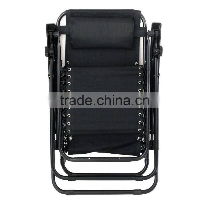 Utility Tray Lounge Black Pool Zero Gravity Chairs with Cup Holder