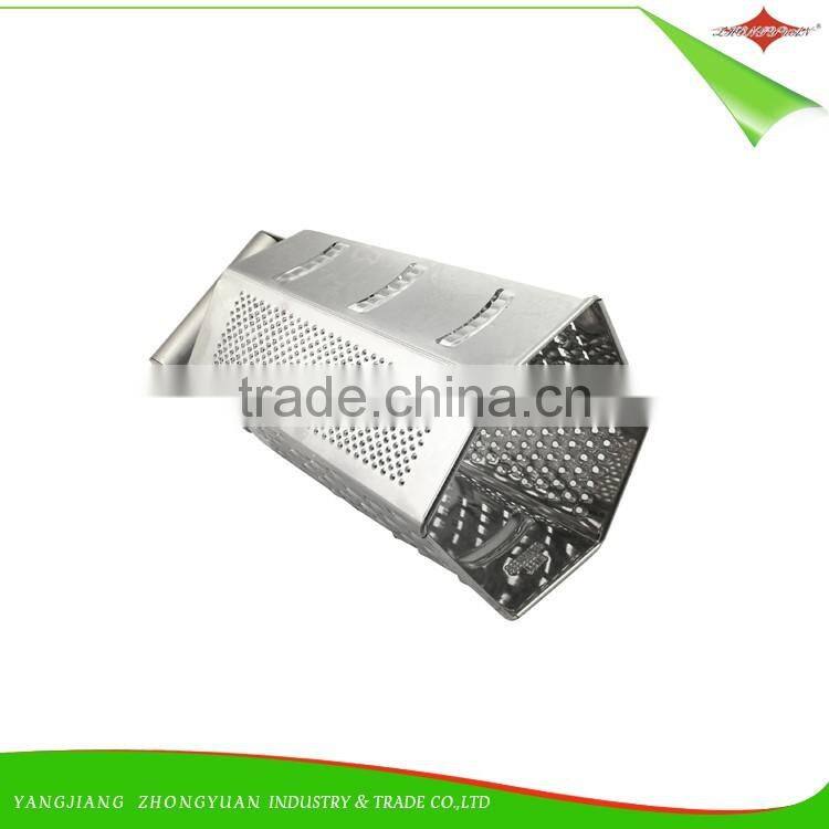 ZY-N5009 6 sides full stainless steel grater box grater
