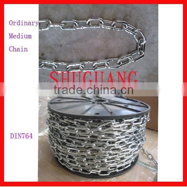 8mm Electro Galvanized DIN766 Decorative Metal Chain