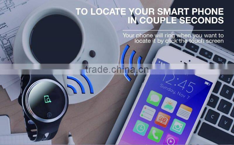 2017 E07 smart watch Bluetooth 4.0 IP67 Waterproof Fitness Tracking Pedometer round dial watch