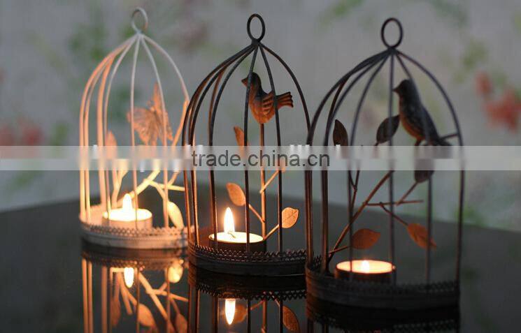 Popular European style candlestick Iron art candle holder, windshield candlestick, wedding celebration products home decoration