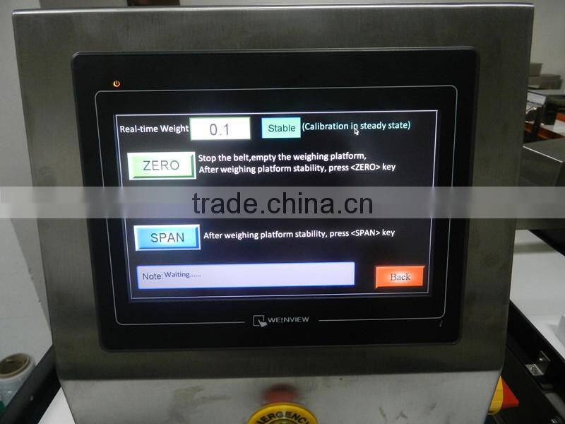 product line conveyor check weigher machine