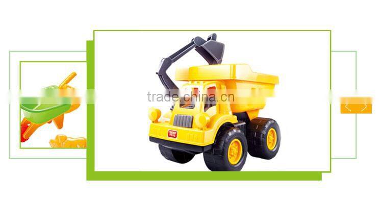 Most popular plastic outdoor tool set sand beach dump truck toy