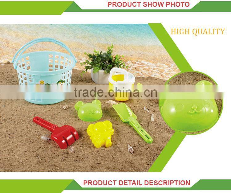 Hot selling child plastic toy kid basket beach