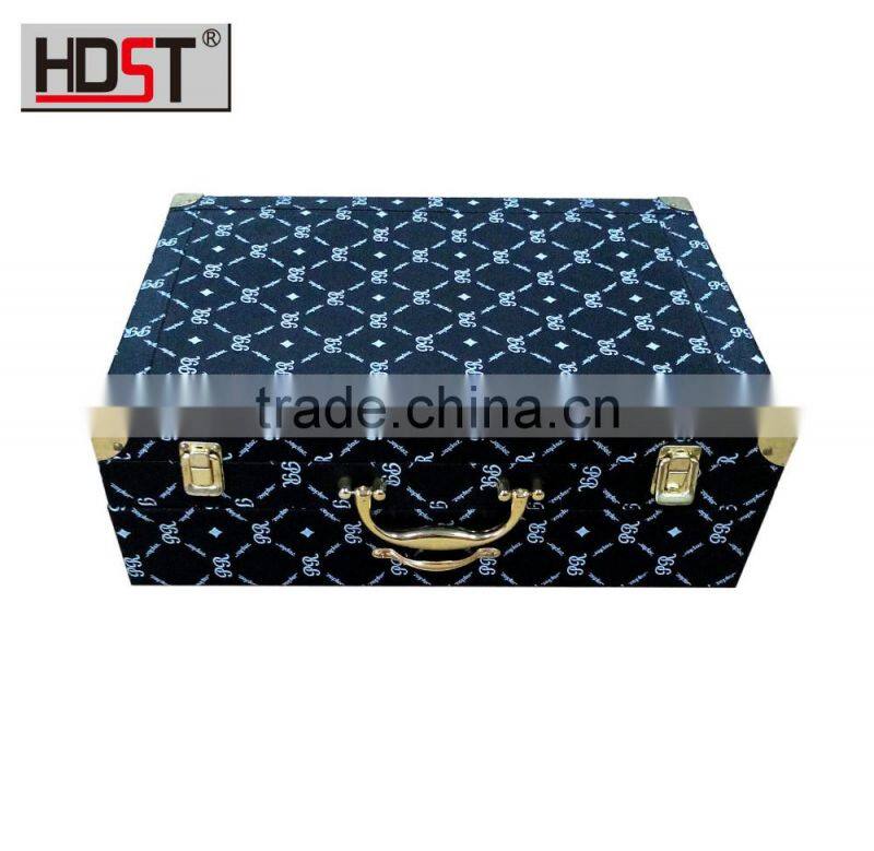 Fashion black leather suitcase New arrival 84pcs 18/8 stainless steel cutlery set wholesale alibaba china