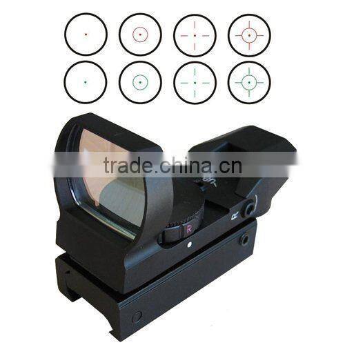 Erains Tactical Optics Combat Military 1x24x33 Multi Reticle Reflexible Sight Red Dot Scope with Weaver-Picatinny