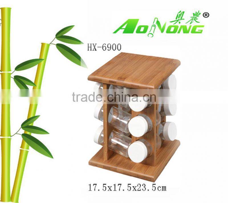5 tiers bamboo display shelf