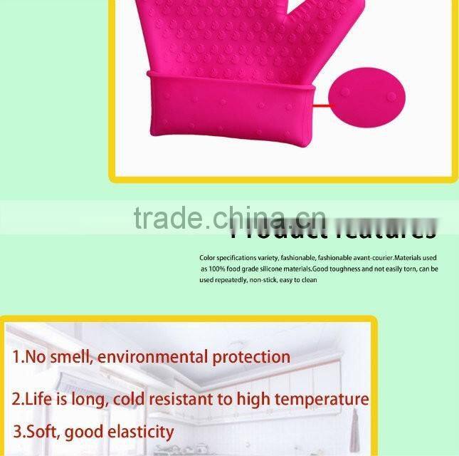 bbq glove oven gloves , silicone heat resistant gloves , grill gloves withstand heat