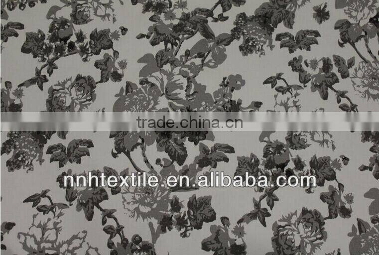 low price 100% polyester good print flower print fabric wholesale