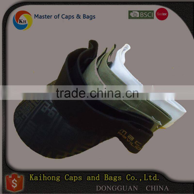 men's sports visor/sun visor cap/hat with adjustable strap back closure