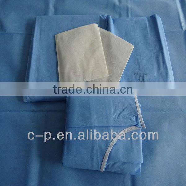Bottom Price Blue EO Sterile Surgical Basic Drape Packs Made in China