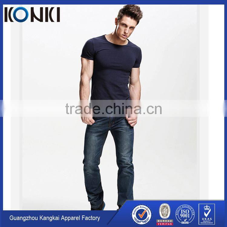 Plain t shirt men black tee white tee custom t shirt for gym