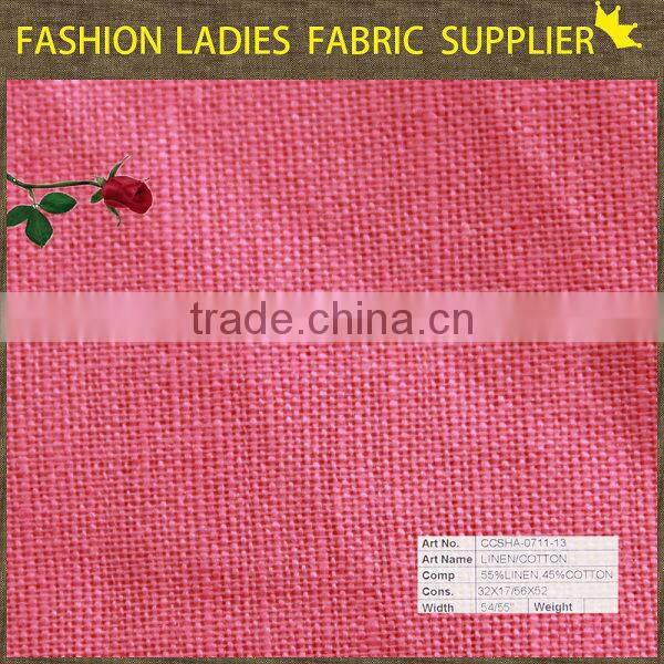 shaoxing cicheng fashion cotton natural linen fabric rustic