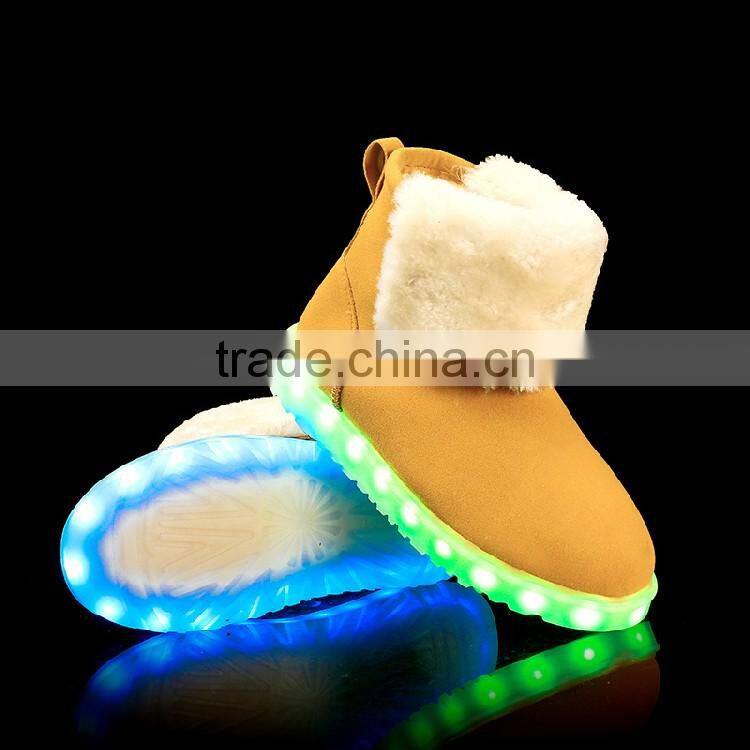 HFR-TS-12-2 2017 winter shine brand shoelaces polyester led women boots