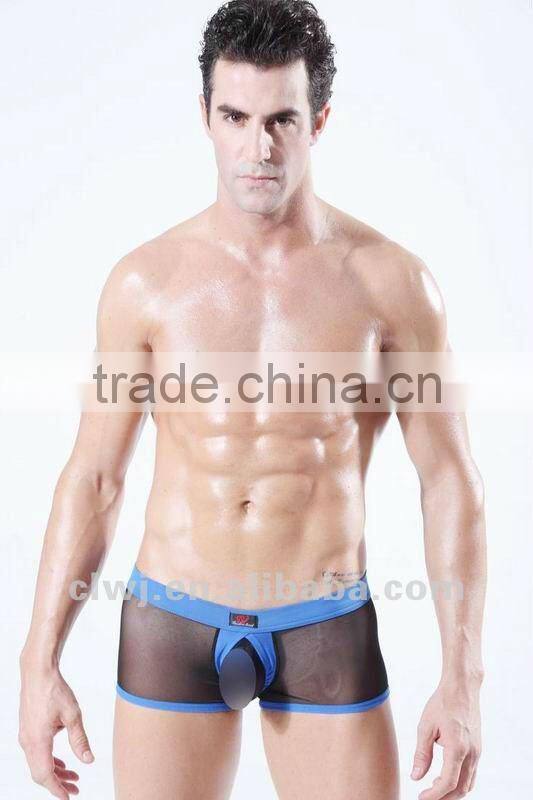 Transparent men's sexy underwear,man string, french mens underwear