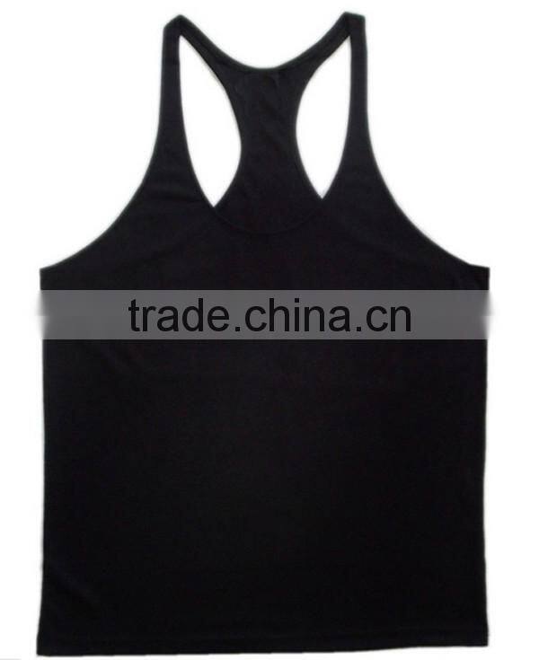 Promotional y back mens tank top/ custom sportswear tank top made in china/ wholesale china manufacturer tank top