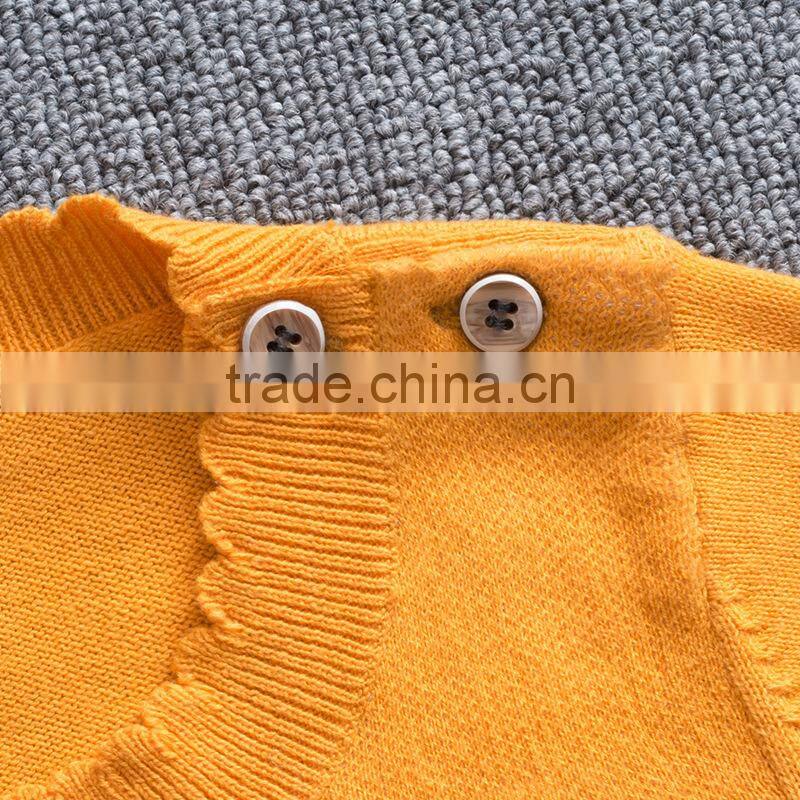 new design stylish teenager kids girls flower knitting pullover sweaters