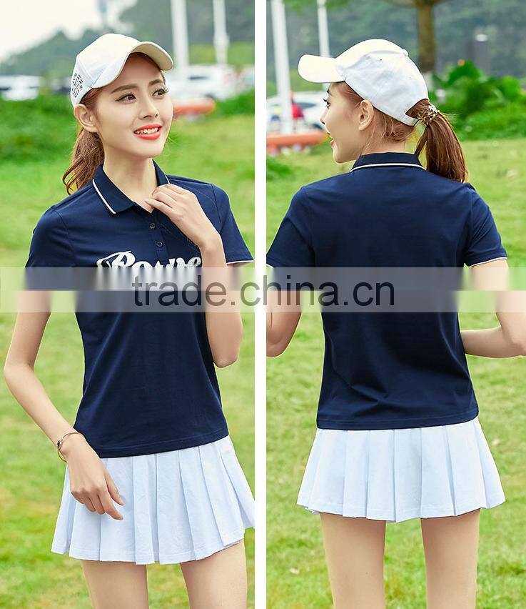 2017 Hot Cotton summer Polo shirt Fahion women sports Polo shirt