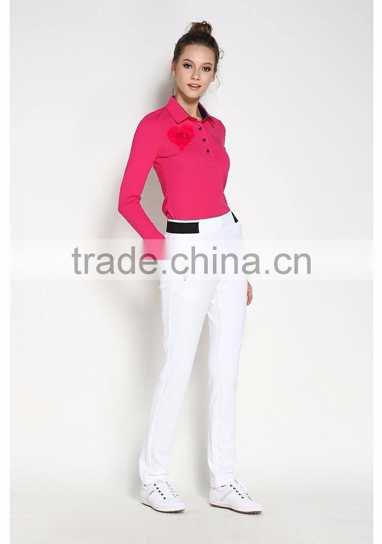 The latest design of high quality boutique wholesale ladies golf apparel golf pants