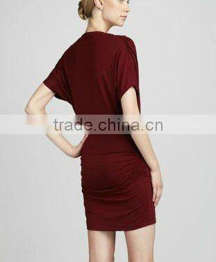2013 Fashion Jersey Wrap dress 3039