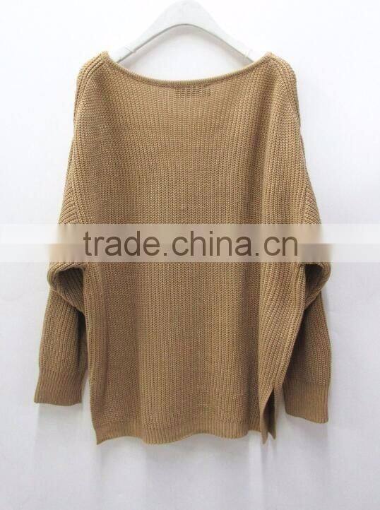 Runwaylover Ladies Deep V-Neck Sexy Knitted Pullover Sweaters