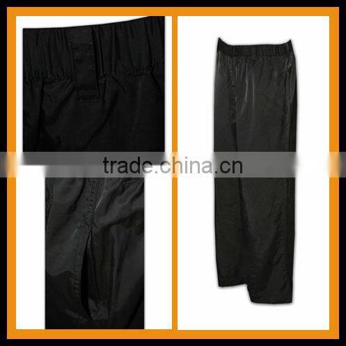 casual wear long length black breathable elastic band trousers