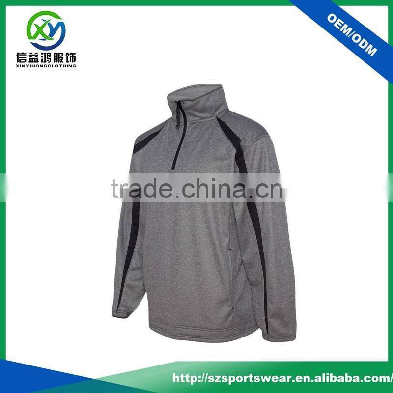 Best Price 95%Polyester 5%Spandex Contrast Zip Men's Golf Jacket