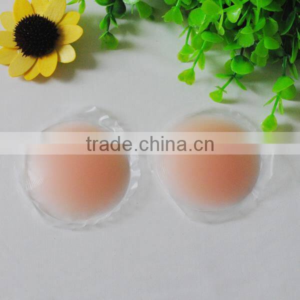 Silicone Push Up Bra Pad, different shapes for choice & anti emptied, Solid, pink