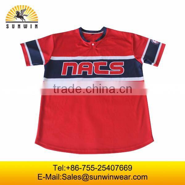 Red stars sleeveless custom college baseball jerseys for sale