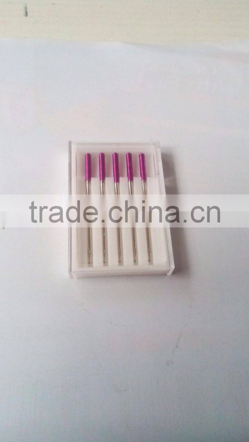 Domestic sewing needle purple tip needle size 14 avoid skipped stitch