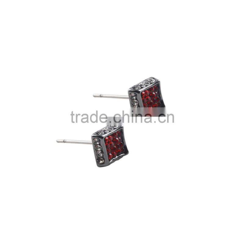 Custom Unique Designs Fashion Sterling Silver Jhumka Twinkling Diamond Hiphop Earrings Wholesale With Packing Box