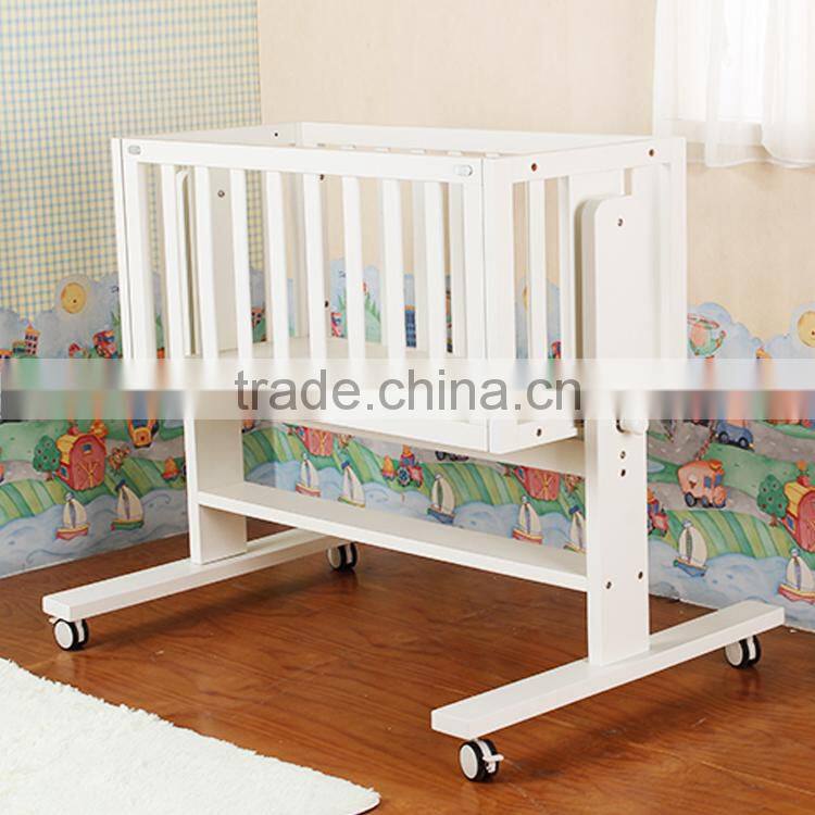 Hot new products 2016 automatic swing crib baby wooden convertible crib