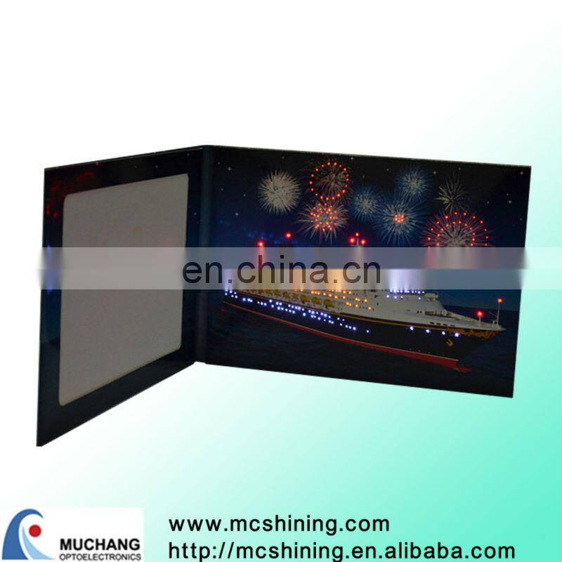 Wholesale festival item led lighting greeting card