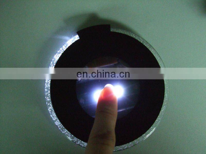 gift drink promotion flashing sticker led coaster with switch on back