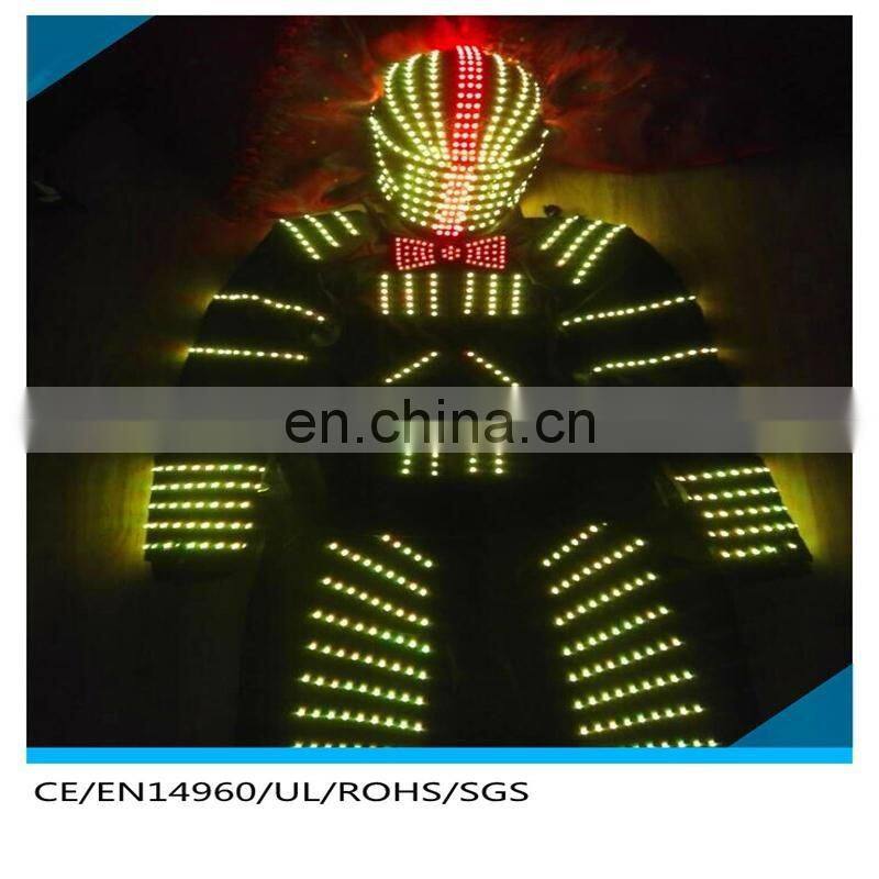 commercial magical led bow tie on led robot costume