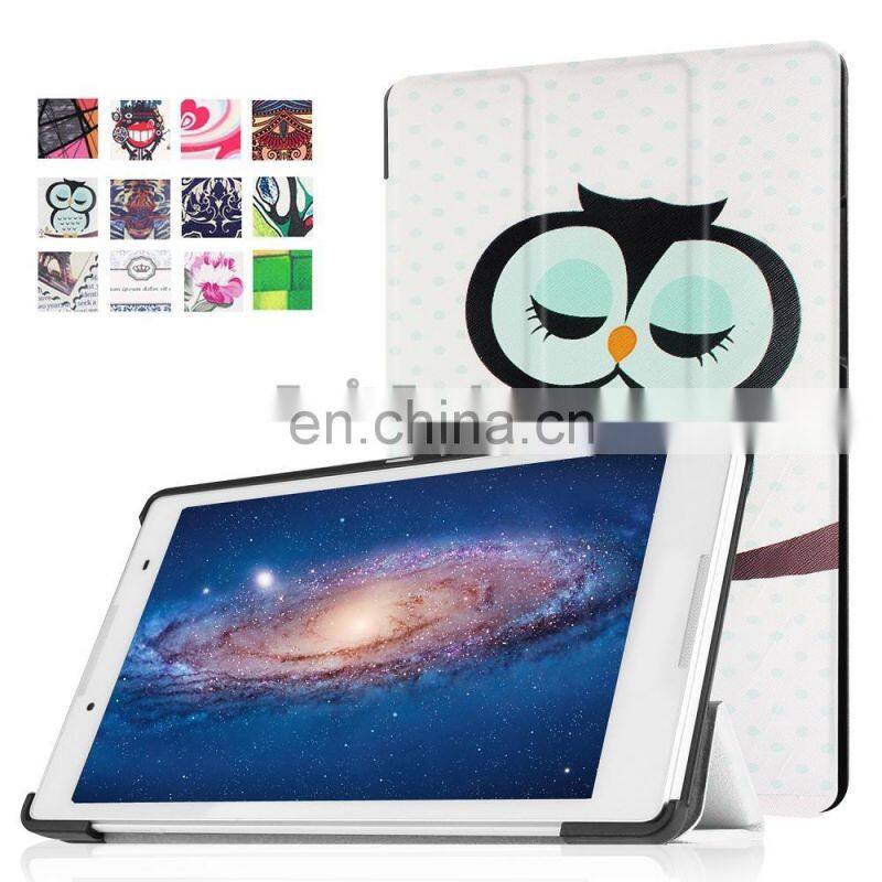 Smart Weak UP/Sleep Tri-fold Leather Case Cover for Lenovo Tab 2 A8-50, for Lenovo Tab 2 A8-50 Leather Case