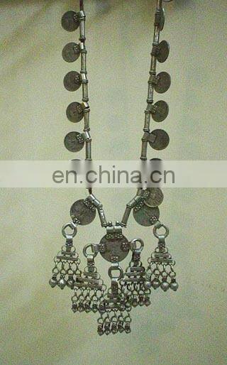 Gypsy Vintage Coins pendant tribal boho necklace