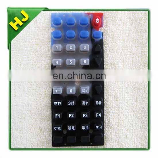 Remote control conductive silicone rubber keypads