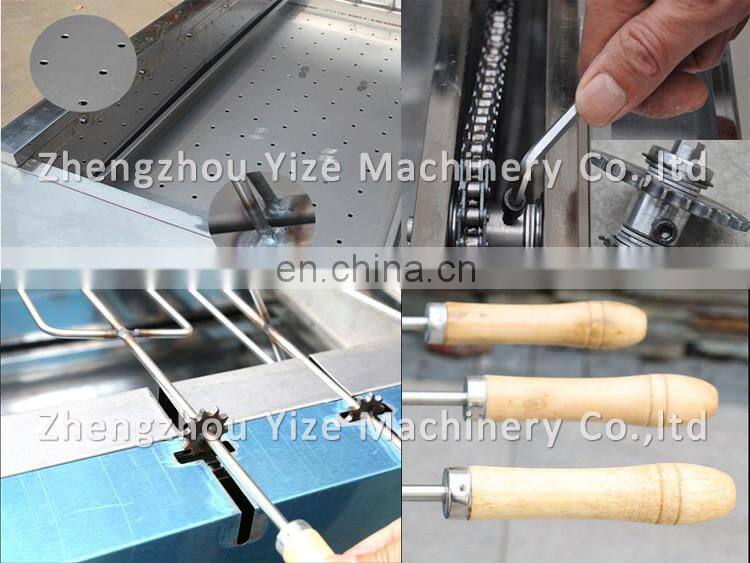 Durable wood charcoal carbonization furnace chicken roaster machine rock chicken furnace