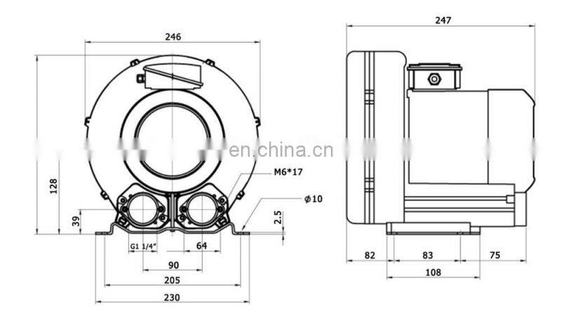 electric high pressure air compressor screw air blower