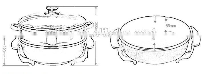 cooking appliances electric pizza cooker with pancake maker with CE ROHS