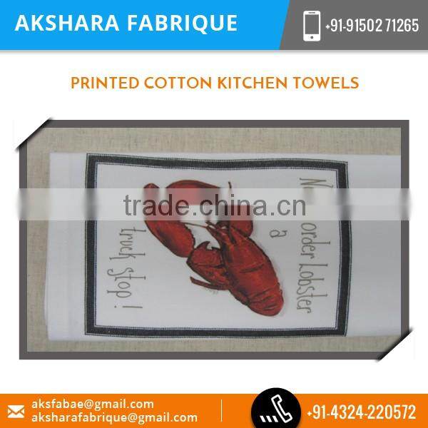 Eco-friendly Material Made Printed Cotton Kitchen Towels