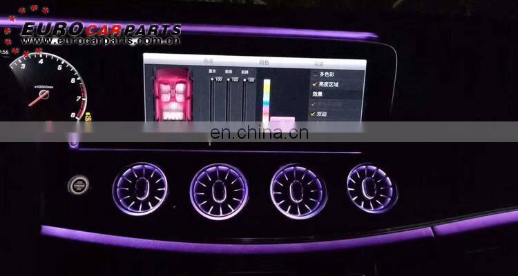 W213 air vents fit for E-class 2017-2019year W213 interior air aimbient vents for E-class