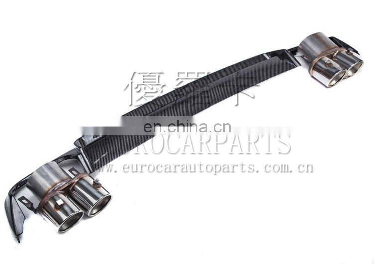 S-CLASS W222 S63 S65 B style carbon fiber rear diffuser with exhaust tips