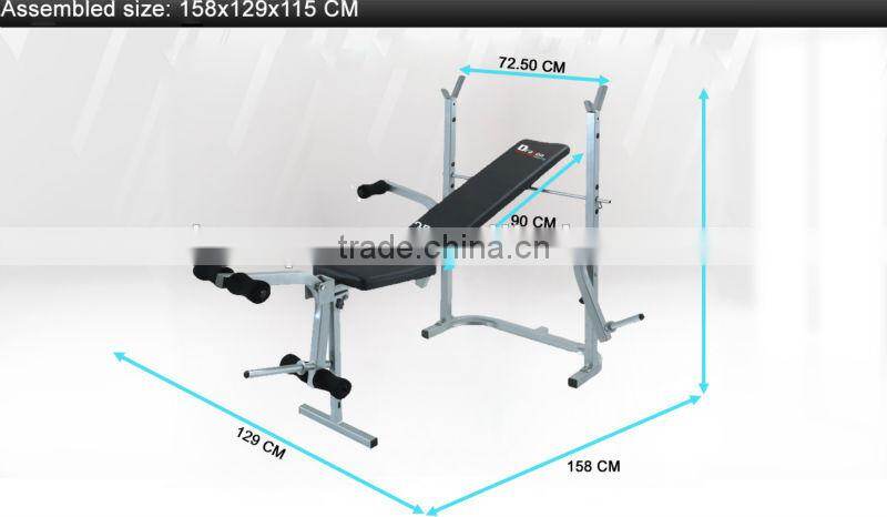 NEW WEIGHT BENCH PRESS W281 AND BARBELL ADJUSTABLE CURLS HOME GYM EXERCISE EQUIPMENT