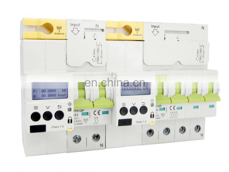 Matis smart circuit breakers 16a 32a 40a 63a 80a wifi energy meter with rs485 gprs communication