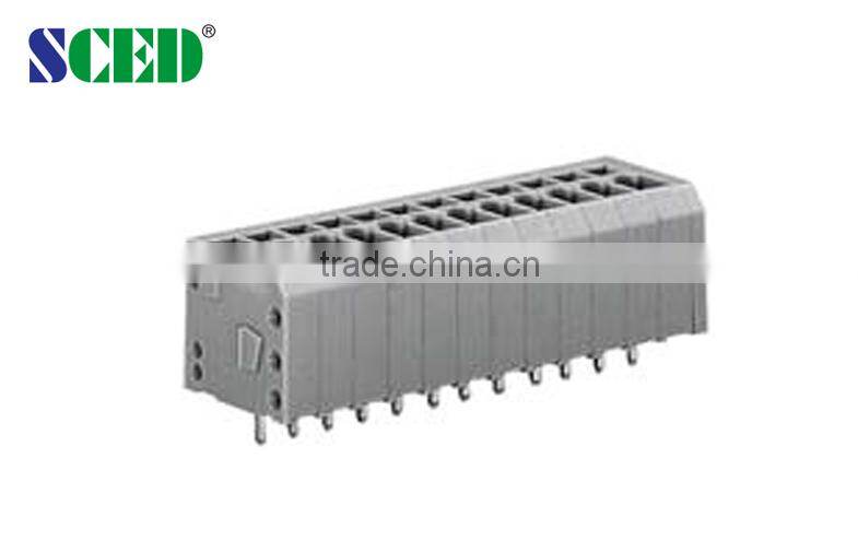 Electric Spring Clamp Terminal Block 3.81mm Screwless Terminal Connectors