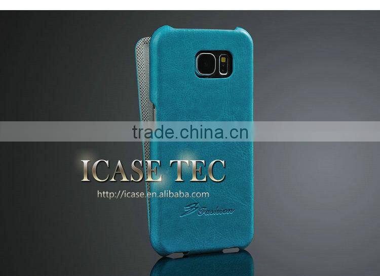 Crazy Horse Top Flip Case Cover for Samsung Galaxy S6