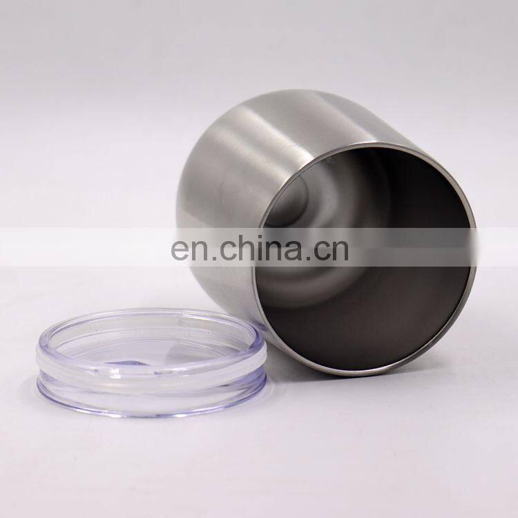 12oz Double Wall 304 8/18 Stainless Steel Reusable Coffee Cup Mug Tumbler With Lid