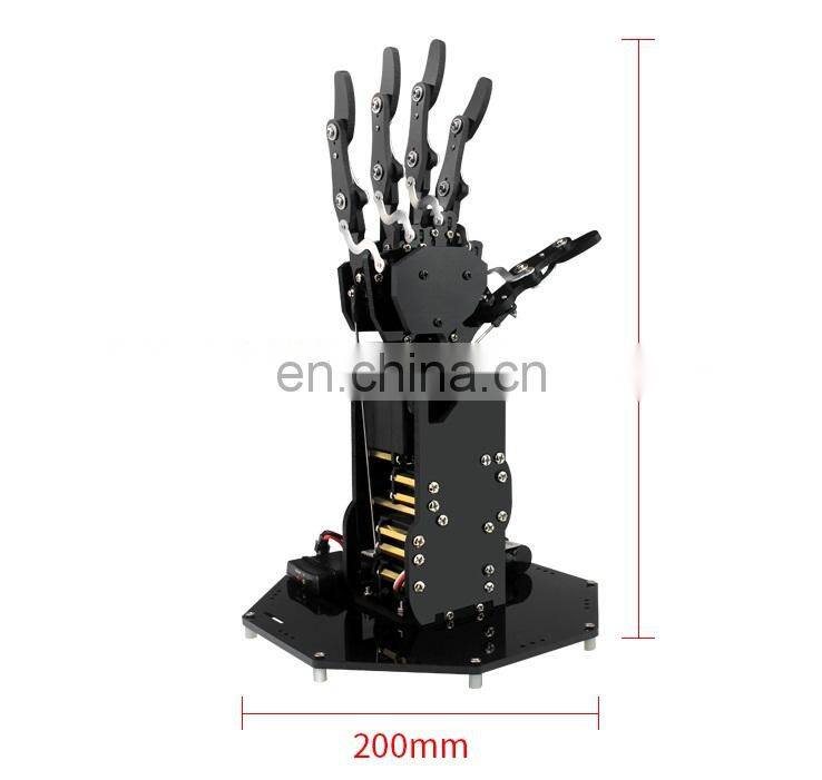 uHand Bionic Robot Hand Palm Five Fingers Mechanical Arm with Control System for Robotics Teaching Training
